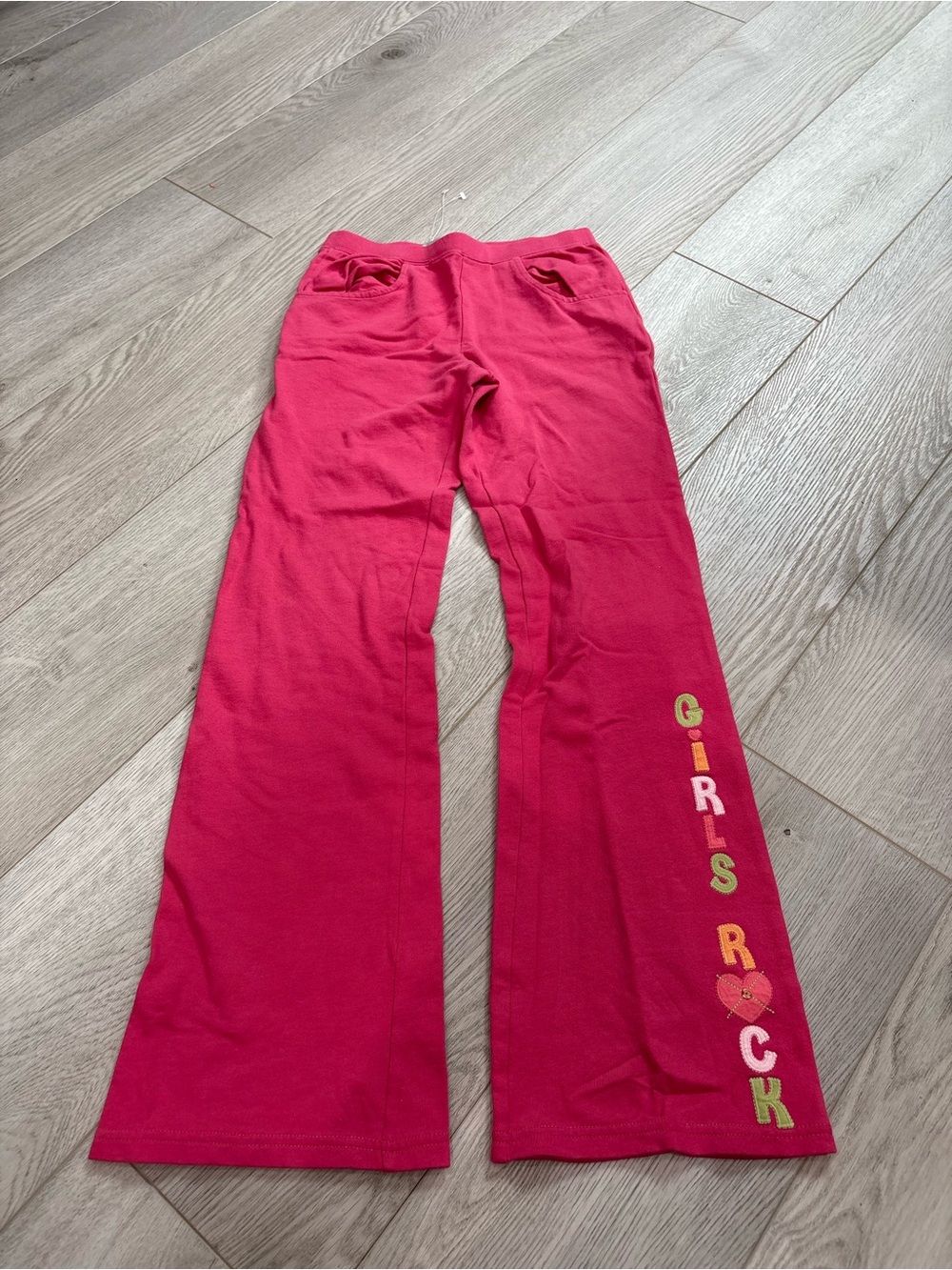 Gymboree Hot Pink Girls' Graphic Flared Pants